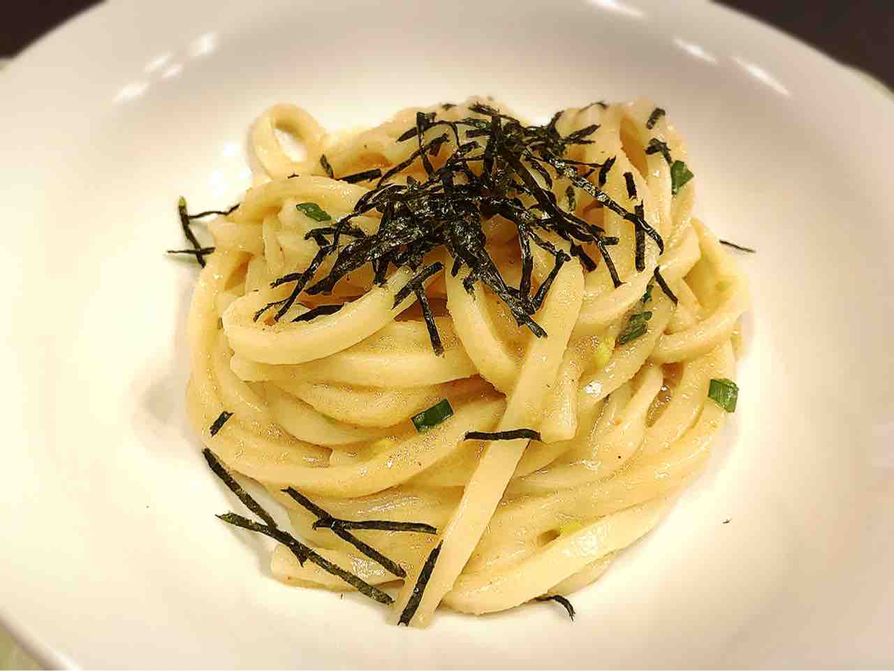 にんじんときゅうりのコールスロー キャベツとベーコンのスープ 明太子うどん 豚肉と大根のにんにく醤油炒め みょうがのお吸い物 Gohan As Of Today Foods