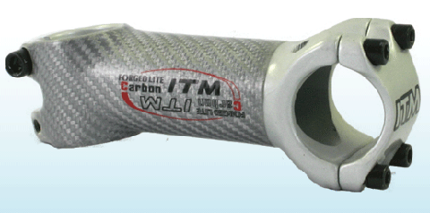 ITM　ホワイトカーボン　ステム＆ハンドル きっと買うな(爆) : 中年martyの自転車日記