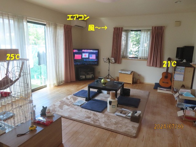 朝のリビング温度