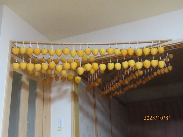 柿の皮むき