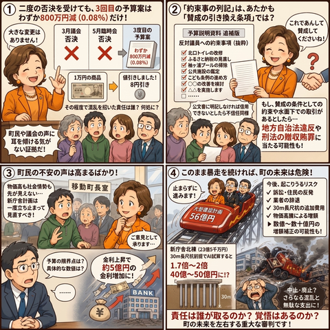 予算否決