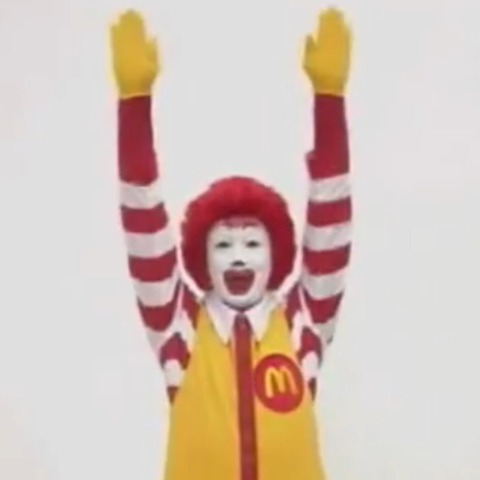 マクドナルド 50年目やし袋にキャラクタープリントするンゴ ドナルドはみんな怖がるしせや まるたろうの怖い心霊ブログ