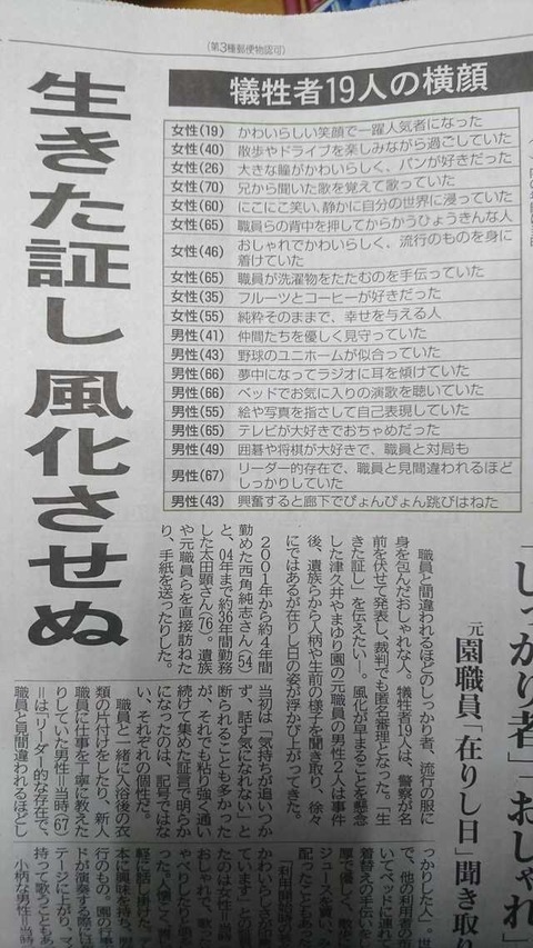 悲報 新聞さん 植松聖の被害者を侮辱しまくる まるたろうの怖い心霊ブログ