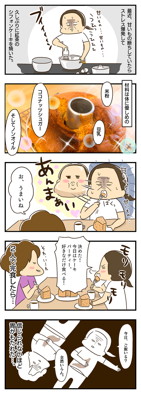 20200706-シフォンケーキで胃がもたれた