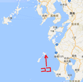 甑島図⇦