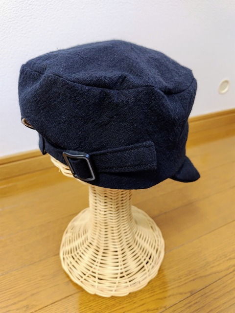 ワークキャップ黒アジャスター