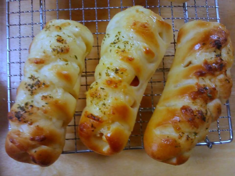 ちくわパン 明太チーズ入り 趣味の手作りパン