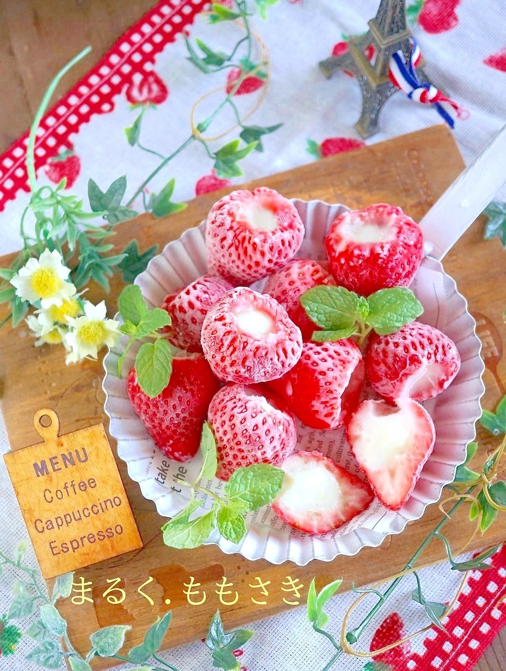 【クリームあんみつ様オーダー】いちご♡入園入学8点セット クリームあんみつ様オーダー】いちご♡入園入学8点セット