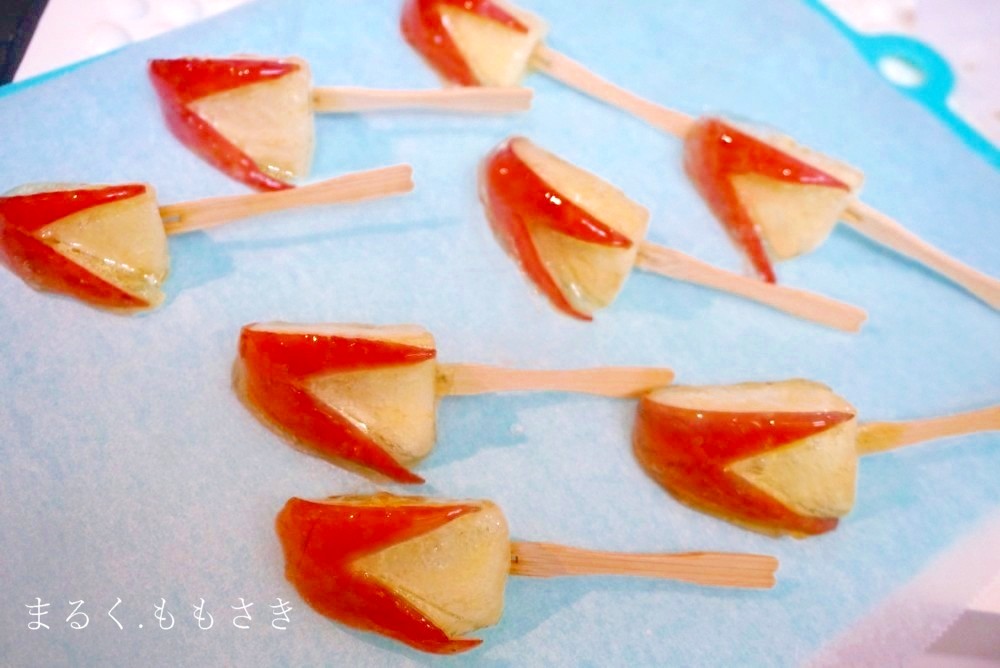 お家でお祭り気分 可愛い うさぎりんご飴作りました Caf E Fuu Manma かふぇ風まんま Powered By ライブドアブログ