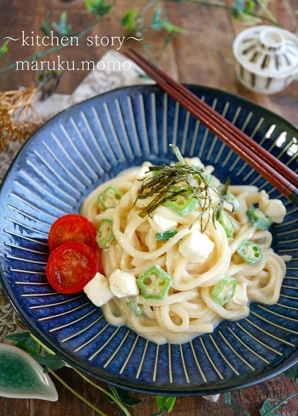 冷たい麺のレパートリーが増える！「豆乳うどん」のおすすめレシピに掲載他