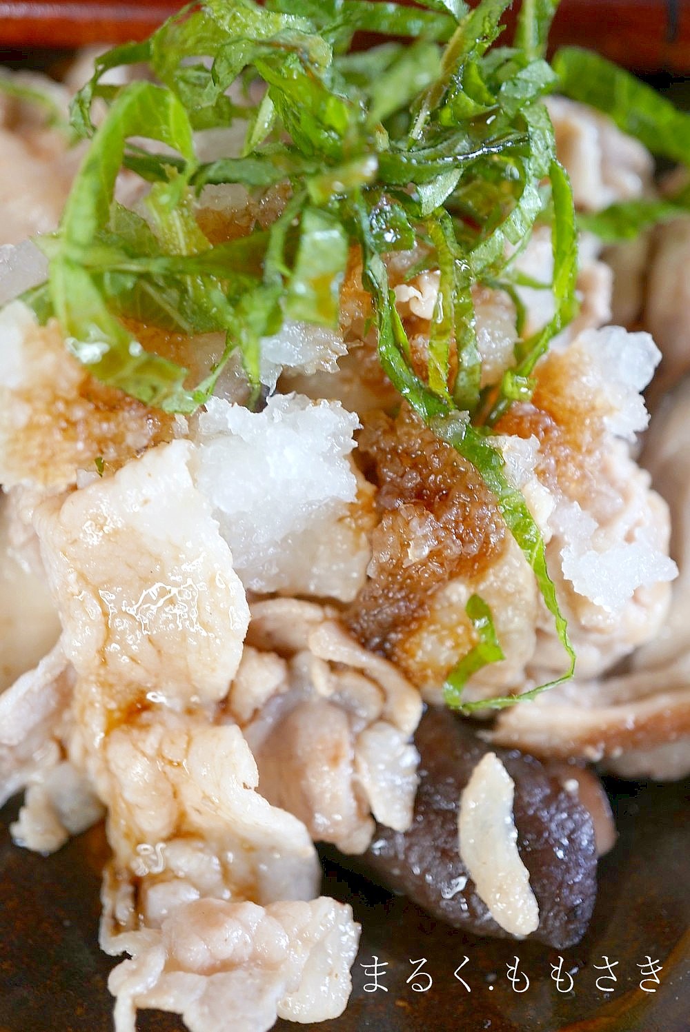 無限豚肉レシピ 大根おろしと大葉でさっぱり豚肉とキノコの塩ソテー Caf E Fuu Manma かふぇ風まんま Powered By ライブドアブログ