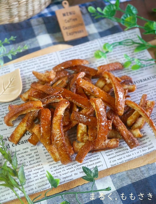 食感が癖になる～カリッコリッ！ザクザクっと♪パン耳でシナモンラスク