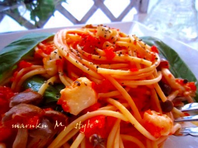 パプリカパスタ1