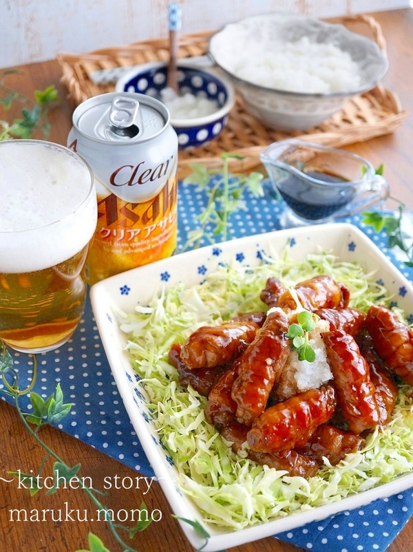 簡単！豚肉ロールのぽん酢照り焼き～おろし和え＆つゆだく❤のっけ丼も楽しめる！