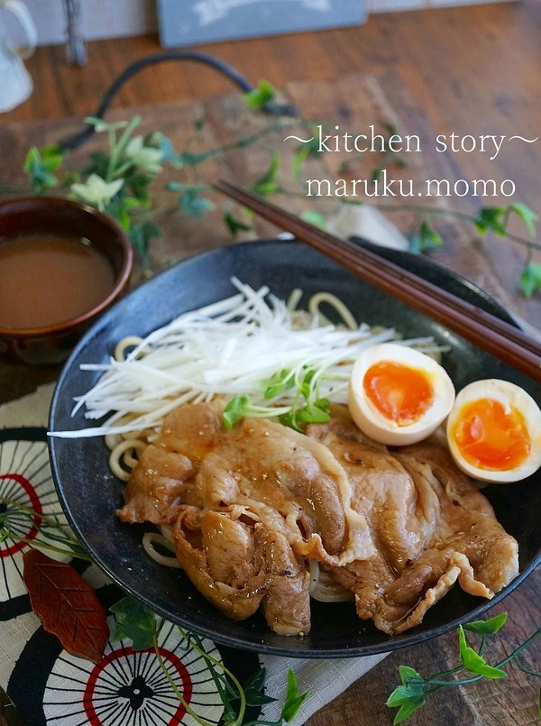 レンジで2分♪やわらか～焼かない焼き豚が便利！つけ麺＆チャーシュー丼