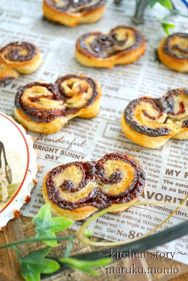 食パンで作る♪サクサクデニッシュ風～焼きチョコパン