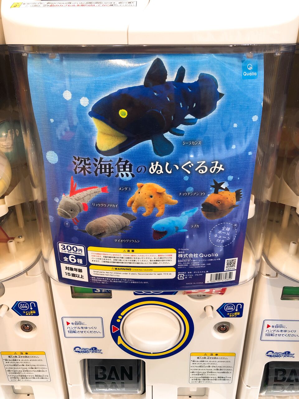 可愛い仲間達 深海魚のぬいぐるみ ガチャポンレビュー ガシャポン Qualia ひでまるぱぱのコレクションぶろぐ