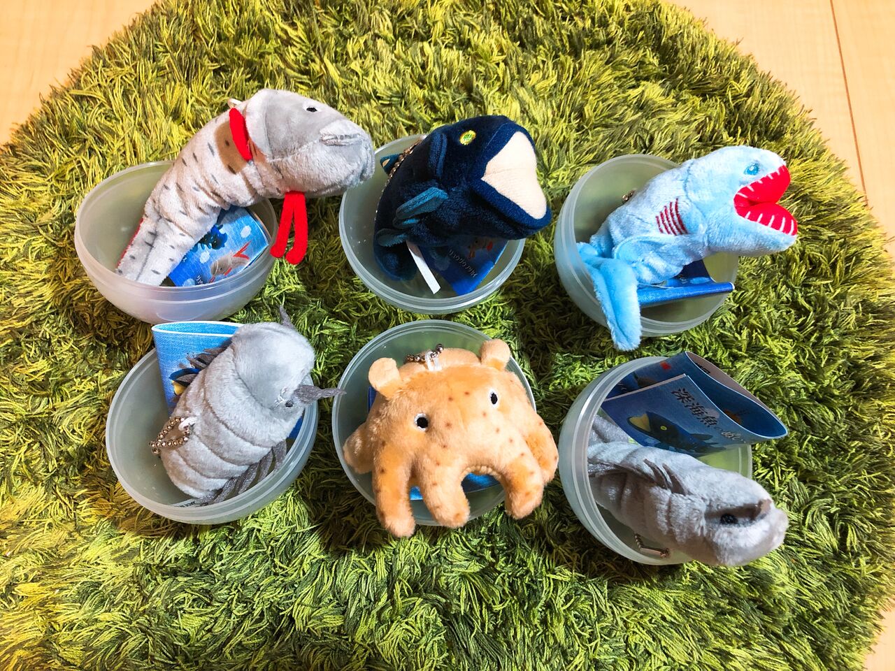 可愛い仲間達 深海魚のぬいぐるみ ガチャポンレビュー ガシャポン Qualia ひでまるぱぱのコレクションぶろぐ