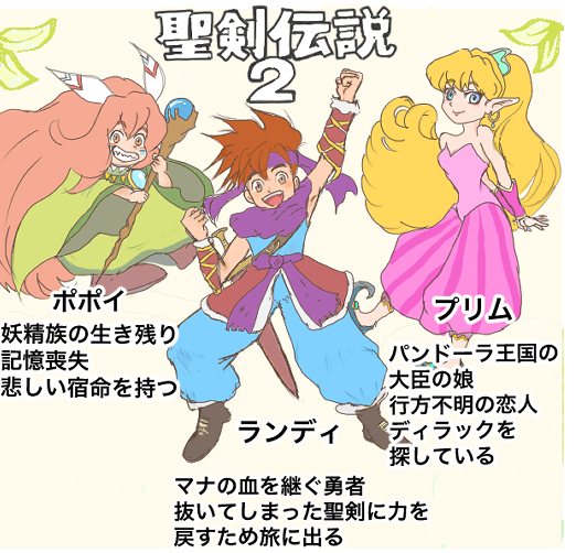 聖剣伝説2の思い出 母の言うことは半分疑うぐらいが丁度いい たまに家から出るまるまるかの絵日記 聖剣伝説2の思い出 母の言うことは半分疑うぐらいが丁度いい たまに家から出るまるまるかの絵日記