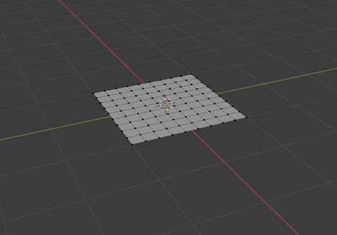 Blender_メッシュ_追加_グリッド_編集モード
