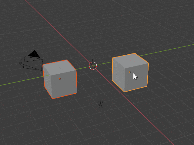 Blender_ピボットポイント_中点