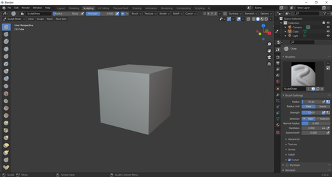ワークスペース_Sculpting