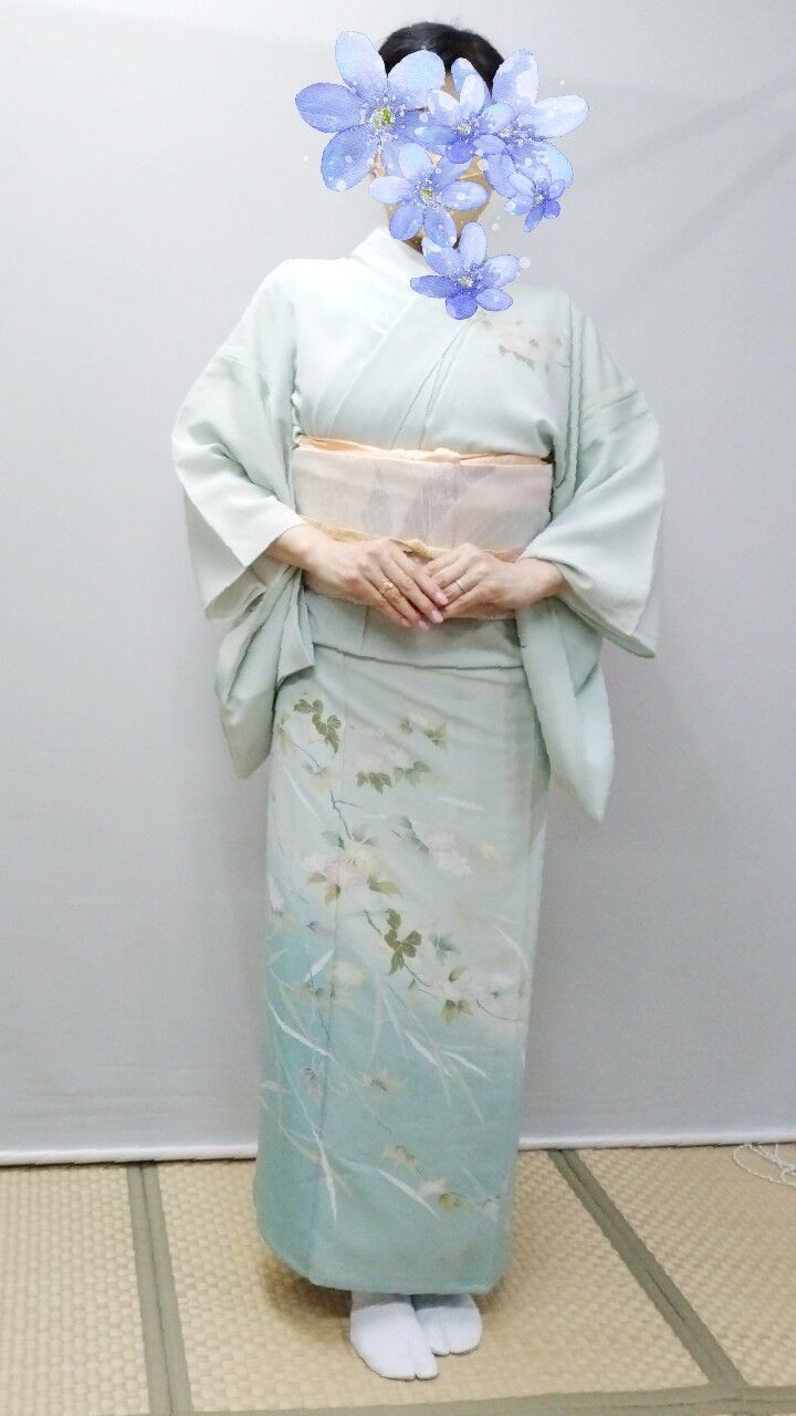 絽の付け下げでお祝いへ : ♪はばたけ♪ まるせい呉服店