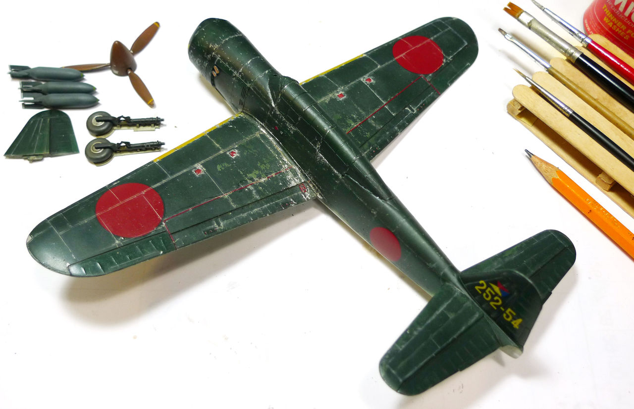 中古プラモデル 1/48 D4Y2/3 彗星 バキュームキャノピー w/塗装