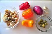 ベビーホタテのマリネ-材料