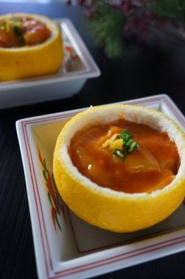 帆立のうに和え