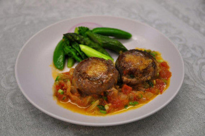 Recipe12：ホタテ牛肉巻きのバターソース