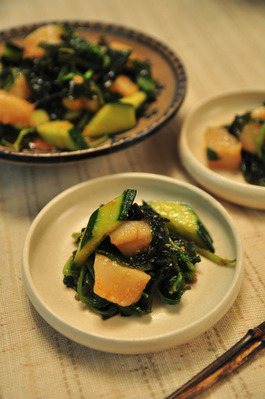Recipe72：ワカメと帆立の和え物