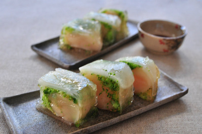 Recipe81：ホタテ貝柱とブロッコリーのゼリーよせ