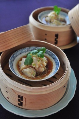 帆立貝柱の中華風蒸し物