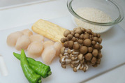 ホタテ炊き込みご飯-材料