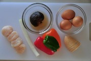 貝柱の卵とじ（中華風）-材料