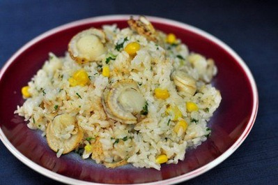 Recipe33：ホタテと玉蜀黍のピラフ