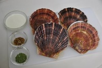 焼きホタテのマスタードソースの材料