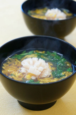 帆立菊花仕立一椀