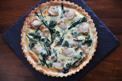 Recipe37：ベビーホタテとステムブロッコリーのQuiche (キッシュ)