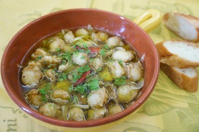 Recipe17：ベビーホタテのアヒージョ（オリーブオイル煮）