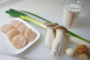 ホタテ貝柱のクリーム煮-材料