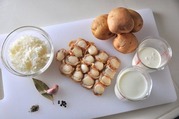 ベビーホタテのブランダード風-材料
