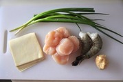 ホタテ貝柱のワンタン-材料