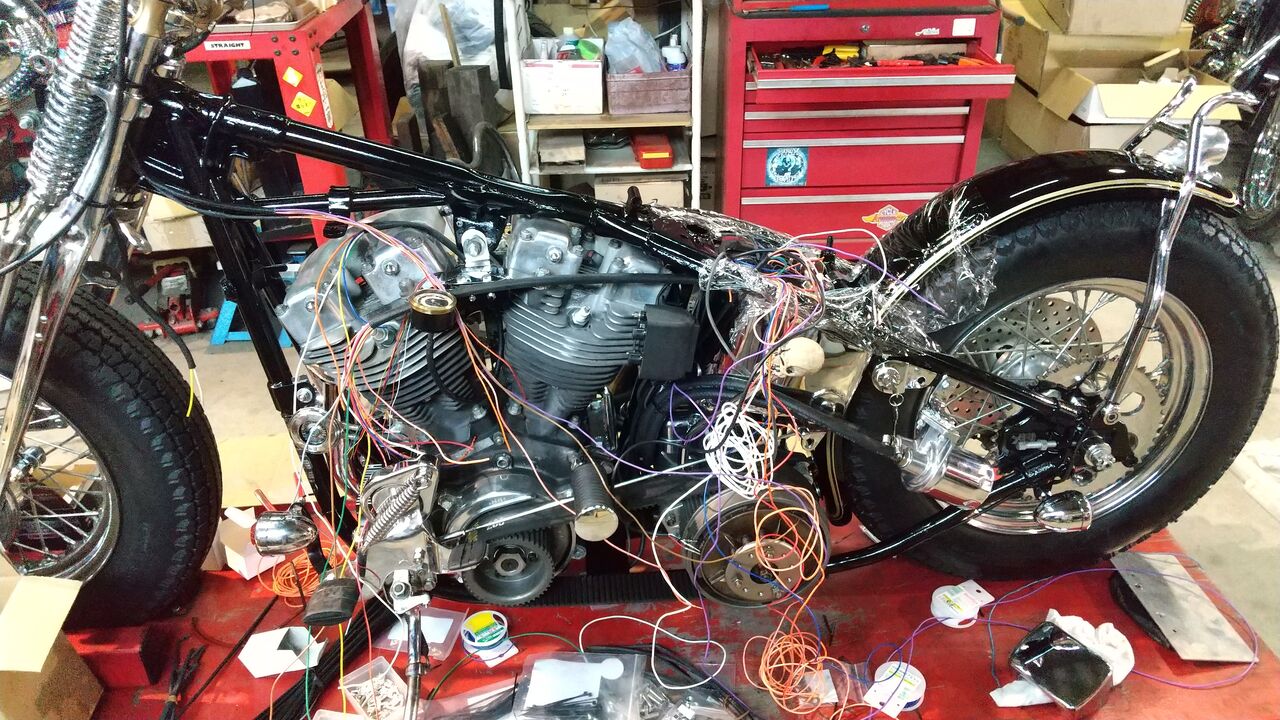 ハーレー メインハーネス製作 マルタスガレージ ハーレー メインハーネス製作 マルタスガレージ