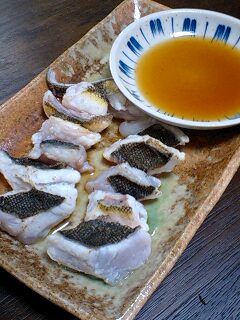 料理 マゴチの焼きちり 捕食日記