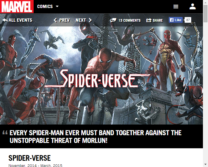 マーベル イベント スパイダーバース Marvel Info マーベル インフォ