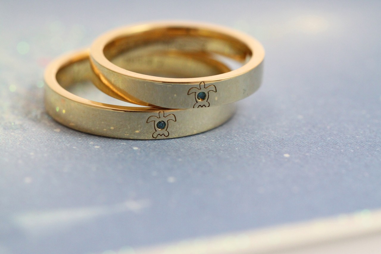 結婚指輪手作り大阪からのお客様 ダイビングが趣味です 手作り指輪の専門店 アトリエ フランシスカ の製作日記