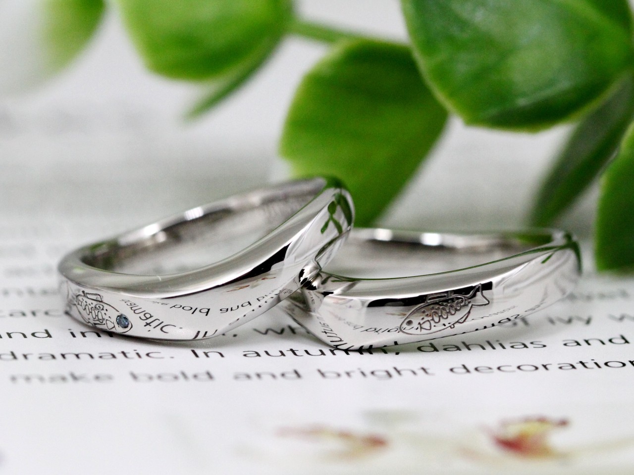 手作り結婚指輪 青い目の魚 手作り指輪の専門店 アトリエ フランシスカ の製作日記