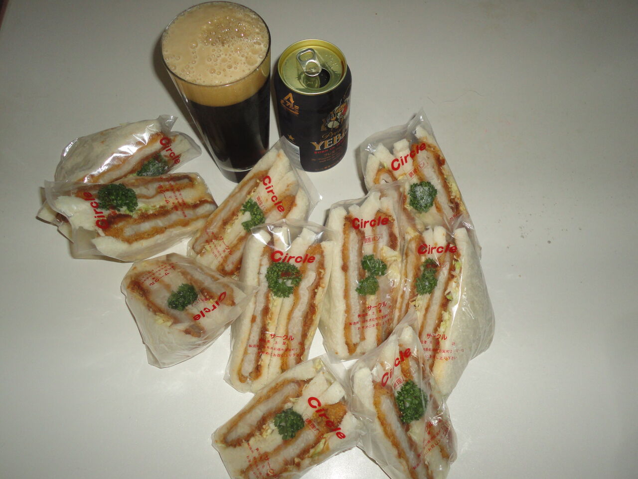 サークルサンドイッチ１０個カツサンド うまい サクッ 重厚 しっとり ７個で終了 耽溺 マサ青木の美食とクルマ